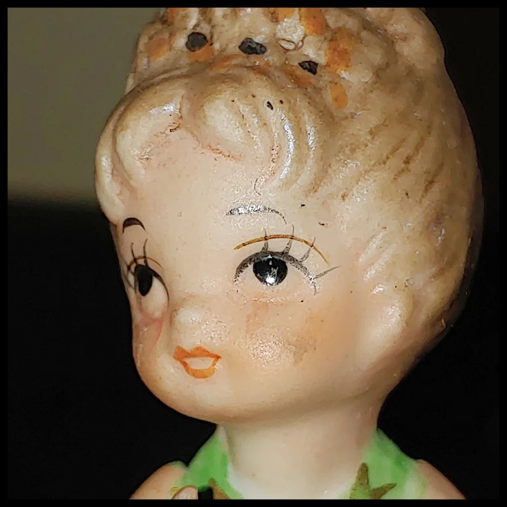 Vintage June Lady Porcelain Bell
